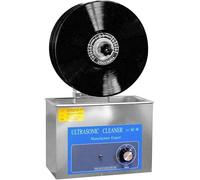 Limpiador ultrasónico para Discos de Vinilo, Lavadora ultrasónica de Discos LP con función de Temporizador Digital, Limpieza Profunda para 1 a 6 Discos de Vinilo, Incluye Soporte eléctrico