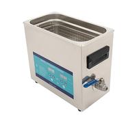 Limpiador ultrasónico para joyas y relojes, dispositivo de limpieza de acero inoxidable con depósito de 6,5 L, frecuencia ultrasónica de 40 kHz, potencia de 180 W, 2 modos de limpieza, para relojes