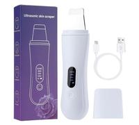 Limpiador ultrasónico para la piel, espátula de poros, 1 herramienta vibradora para facial, limpiador con cabeza de metal, utensilios de belleza, dispositivo de pelado para aseo, preparación y