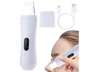 Limpiador ultrasónico para la piel, herramienta facial impermeable de 4 modos, limpiador de poros recargable con vibración suave, accesorio facial de spa, dispositivo de belleza con diseño ergonómico