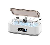 Limpiador ultrasónico portátil for el hogar, gran capacidad, 650 ml, for gafas, joyas, aparatos dentales, máquina de limpieza profesional(White)