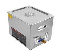 Limpiador Ultrasónico Profesional 15L Acero Inox 360W Máquina Ultrasónica Ultrasonidos Limpieza Joyería Piezas Metálicas con Temporizador Digital Temperatura Ajustable Cesta de Malla de Alambre GRATIS