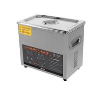 Limpiador Ultrasónico Profesional 3L Acero Inox 120W Máquina Ultrasónica Ultrasonidos Limpieza Joyería Piezas Metálicas con Temporizador Digital Temperatura Ajustable Cesta de Malla de Alambre GRATIS