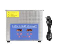 Limpiador ultrasónico profesional con pantalla digital con temporizador para joyas, gafas, relojes, monedas, limpiador industrial de acero inoxidable 2L