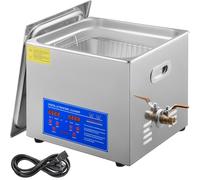 Limpiador ultrasónico SIHAO de 0,3-30L, calentador Digital de acero inoxidable, temporizador para gafas, joyería, dentaduras postizas, equipo de relojes 20A