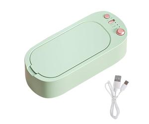 Limpiador Ultrasonidos - 450ML Ultrasonidos Limpieza Profesional,Limpiador Ultrasonidos Dental 45 kHz con 3 Ajustes de Tiempo,Ultrasonic Cleaner para Gafas, Relojes, Joya, Dentaduras(Verde)