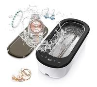 Limpiador ultrasónidos 47 kHz, Ultrasonidos Limpieza Portátil de 300 ML, Limpiador de Gafas de 50 W con 4 Modos de Limpieza, Adecuado para Gafas, Relojes, Joyas, Dentaduras Postizas