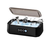 Limpiador Ultrasonidos 49000Hz 650 ml, Clean Pod con pantalla LED, operación con un toque y 3 modos de Limpieza Temporizador, para Gafas, Joyas, Relojes, Dentaduras, Razots. Negro