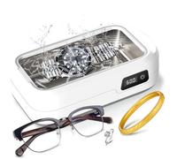 Limpiador Ultrasonidos 49000Hz, Ultrasonidos Limpieza, 640ml Limpiador Ultrasónico Profesional, Ultrasonic Cleaner, Ultrasonidos Limpieza con 4 Modos de Tiempo para Joyas, Gafas, Relojes, Dentaduras