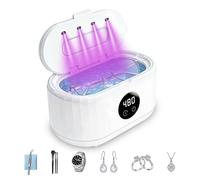 Limpiador Ultrasonidos 50000HZ, Limpiador Ultrasonico 350ML, con Temporizador Digital y 5 Modos de Limpieza, Apto Para Joyas, Gafas, Anillos,Relojes Ultrasonic Cleaner
