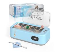 Limpiador Ultrasonidos, 640ml Ultrasonidos Limpieza con 5 modos, 40W Limpiador Ultrasónico, 49000 HZ Ultrasonic Cleaner para Joyas, Gafas, Relojes, Dentaduras, con Pinzas y Paño de Limpieza (Azul)