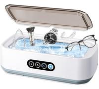 Limpiador Ultrasonidos Profesional 650 ml 49 kHz 3 Configuraciones de Tiempo Limpieza Profunda de 360° Tanque de Acero Inoxidable para Gafas, Joyas Dentaduras Postizas Relojes Cabezal de Afeitado