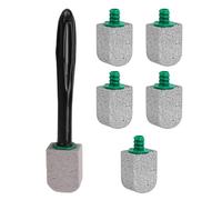 Limpiador WC Profundo - Herramienta Limpieza Mango Largo, Cabezales | Para Inodoro Casa Baño Cepillo Arañazos Manchas Agua Dura Accesorios Higiene Eliminador Cal Eficaz Profesional Diseño Pro