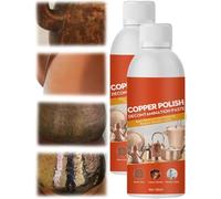 Limpiador y abrillantador de latón, limpia suavemente y sin rayar el óxido en aerosol, limpiador de cobre para ollas y sartenes, apto para latón, cobre y acero inoxidable