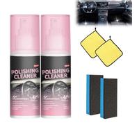 Limpiador y Abrillantador para Interiores de Coche en Aerosol, Limpiador Multiusos para Abrillantar, 100 Ml, Spray para Detalles Interiores, Abrillantador, Protector(2pcs)