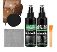 Limpiador y acondicionador de piel - Upholstery Detailing Restore, kit Deep Cleaning Formula with Nourishing Moisture Protection for Soft and Supple Finish Leather Care Solution
