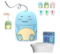 Limpiador y desodorante for inodoro Wonder, un lindo limpiador de tanque for baño con forma de dinosaurio y aroma a océano, jazmín y melocotón.(Blue)