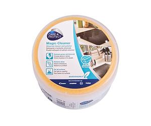 Limpiador y pulidor universal Care + Protect, para todas las superficies, elimina la grasa y la cal, restaura el brillo, 300 g, esponja incluida