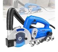 Limpiadora Eléctrica de Lechada 1200 W,Máquina Portátil de Autosucción,Máquina de Limpieza Juntas Totalmente Automática,Espesor Hoja Sierra Ajustable 9000RPM,para Abrir Lechada de Azulejos