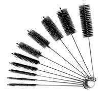 Limpiadores de tuberías | Cepillos de limpieza para espacios pequeños | Limpiador de botellas de aire de varios tamaños, popote, ventana, aerógrafo (cepillos pequeños, 10 piezas)