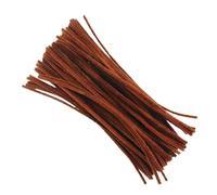 Limpiadores de tuberías con Tallos de Chenilla, Alambre Giratorio de 30cm, 100 Uds., Palos de Peluche, Juguetes, Material Hecho a Mano, Suministros for Manualidades DIY(Coffee)