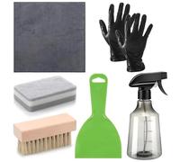 Limpialápidas Esponja, Guantes, Raspador, Pulverizador | Kit Limpieza para Cuidado Lápidas Exteriores, Mantenimiento Cementerios, Preservación Monumentos, Sitios Históricos y