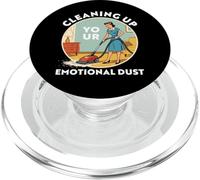 Limpiando Tu Polvo Emocional Divertido Retro Meme PopSockets PopGrip para MagSafe
