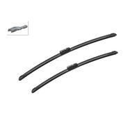 BOSCH Wischerblatt Aerotwin Spoiler A430S 3397007430 | Set de Escobillas de Recambio para una mayor seguridad en la conducción - con Adaptador Premontado