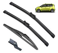 Limpiaparabrisas Compatible con Citroen C3 Picasso 2009-2010 24"+16"+11" Escobillas limpiaparabrisas traseras delanteras Cepillos Accesorios 2009 2010, Escobilla limpiaparabrisas para todo clima