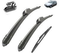 Limpiaparabrisas Compatible con Citroen Saxo 1999-2003 limpiaparabrisas trasero delantero cepillos cortador accesorios J gancho 1999 2000 2001 2002 2003, Escobilla limpiaparabrisas para todo clima