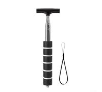 Limpiaparabrisas de acero inoxidable para espejos retrovisores y laterales con mango ergonómico de espuma y resultados sin rayas (negro)
