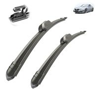 Limpiaparabrisas de coche compatible con BMW Z4 E89 2009-2017 Limpiaparabrisas delantero Limpiaparabrisas de goma suave Parabrisas 22 "20" 550 mm 500 mm 2016 2015 (Color : 2 wipers)