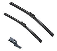 Limpiaparabrisas de coche Compatible con Fiat 500X 2014-2020 limpiaparabrisas delantero limpiaparabrisas de goma suave parabrisas automático 26 "+ 14" 650mm + 350mm (Color : 2 wipers)