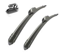 Limpiaparabrisas de coche Compatible con FIAT Stilo Hatchback 2001-2006 limpiaparabrisas delantero limpiaparabrisas de goma suave parabrisas automático 22 "19" 550 475mm (Color : 2 wipers)