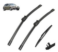 Limpiaparabrisas de coche compatible con Opel Astra H Van Hatchback Estate 5 puertas 2004-2009 limpiaparabrisas trasero delantero de coche limpiaparabrisas automático 22"+18"+12" (Color : 3 wipers)