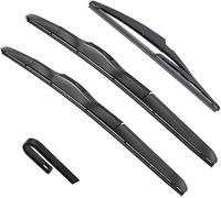 Limpiaparabrisas de coche compatible para Dacia Renault Duster HS MK1 2010-2017 con delantero goma suave parabrisas automático Juego Brazo y escobilla