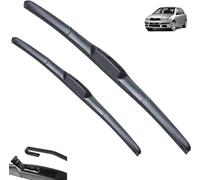 Limpiaparabrisas de coche compatible para Skoda Fabia MK1 6Y 1999-2007 con delantero goma suave parabrisas automático Juego Brazo y escobilla