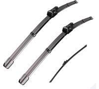 Limpiaparabrisas de coche compatible para VW Tiguan MK1 2007-2017 con delantero goma suave parabrisas automático Juego Brazo y escobilla