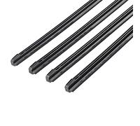 Limpiaparabrisas de tira de recambio de goma/silicio for coche, 4 Uds., 8mm, 14 ", 16", 17 ", 18", 19 ", 20", 21 ", 22", 24 ", 26" y 28" (Color : Rubber Refill, Size : 28 inch 700mm)