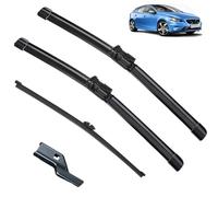 Limpiaparabrisas de vehículos Limpiaparabrisas for Volvo V40 2012-2017, juego de escobillas limpiaparabrisas delanteras y traseras 2013 2014 2015 2016 Limpiaparabrisas para todo clima