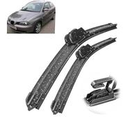 Limpiaparabrisas Delantero Compatible con Seat Cordoba MK2 2002-2005 Parabrisas Limpiaparabrisas Ventana Limpia Cepillos de Lluvia para Coche 21"+19"