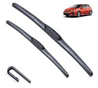 Limpiaparabrisas delantero híbrido compatible con Toyota Auris E180 2012-2018, cepillo for ventana de parabrisas de 26"+14"