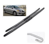 Limpiaparabrisas delantero híbrido compatible con Toyota Corolla E140 E150 2007-2012 parabrisas ventana cepillo 26"+14"