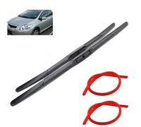 Limpiaparabrisas delanteros para coche compatible con Toyota Auris E150 2007-2012 Limpiaparabrisas de silicona 26 "+16" (modelo europeo)
