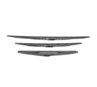 Limpiaparabrisas delanteros traseros, Qiilu Kit de limpiaparabrisas de 3 piezas para coche, accesorio de limpiaparabrisas delantero y trasero para modelos C3 Mk1 2002-2008