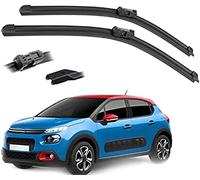 Limpiaparabrisas Escobilla para Citroen C3 MK3 2016 2017 2018 2019 2020 2021 2022 26"+ 16", Parabrisas De Coche Escobillas Limpiaparabrisas Delanteras Y Traseras