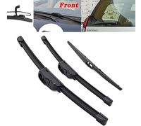 Limpiaparabrisas Escobilla para Toyota Land Cruiser Prado 120 J120 2002 2003 2004 2005-2009, Parabrisas De Coche Escobillas Limpiaparabrisas Delanteras Y Traseras