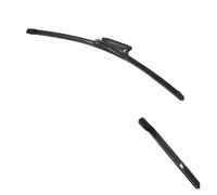 Limpiaparabrisas Escobillas Limpiaparabrisas Universales De Doble Capa De Goma Suaves Sin Marco Y Sin Soporte Accesorios Para Parabrisas Parabrisas(26inch (650mm),BAYONET)