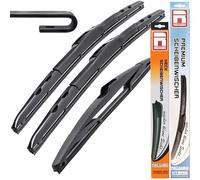 Limpiaparabrisas híbrido Flex Aero compatible para Peugeot 206 SW BJ 2002-2006 - 350 mm 400 mm 650 mm - Juego de escobillas limpiaparabrisas - Recambo