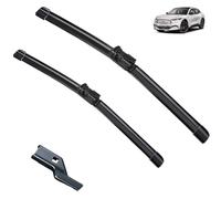 Limpiaparabrisas Juego de escobillas limpiaparabrisas delanteras compatible con Ford Mustang Mach E 2021-2022, parabrisas, ventana, cepillos, accesorios, repuestos de goma, Escobilla limpiaparabris